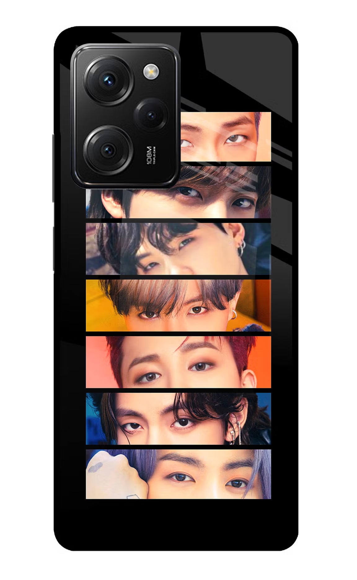 BTS Eyes Poco X5 Pro 5G Glass Case - BTS Eyes Poco X5 Pro 5G Glass Case BTS Eyes Poco X5 Pro 5G Glass Case