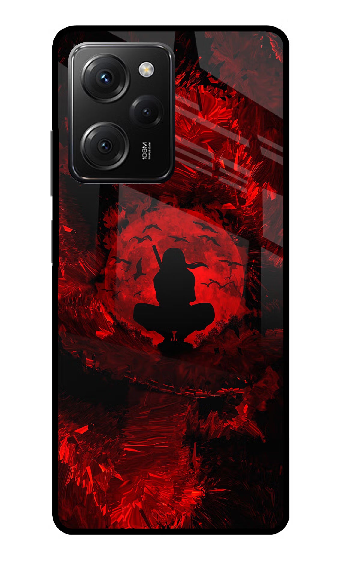 Itachi Uchiha Poco X5 Pro 5G Glass Case - Itachi Uchiha Poco X5 Pro 5G Glass Case Itachi Uchiha Poco X5 Pro 5G Glass Case