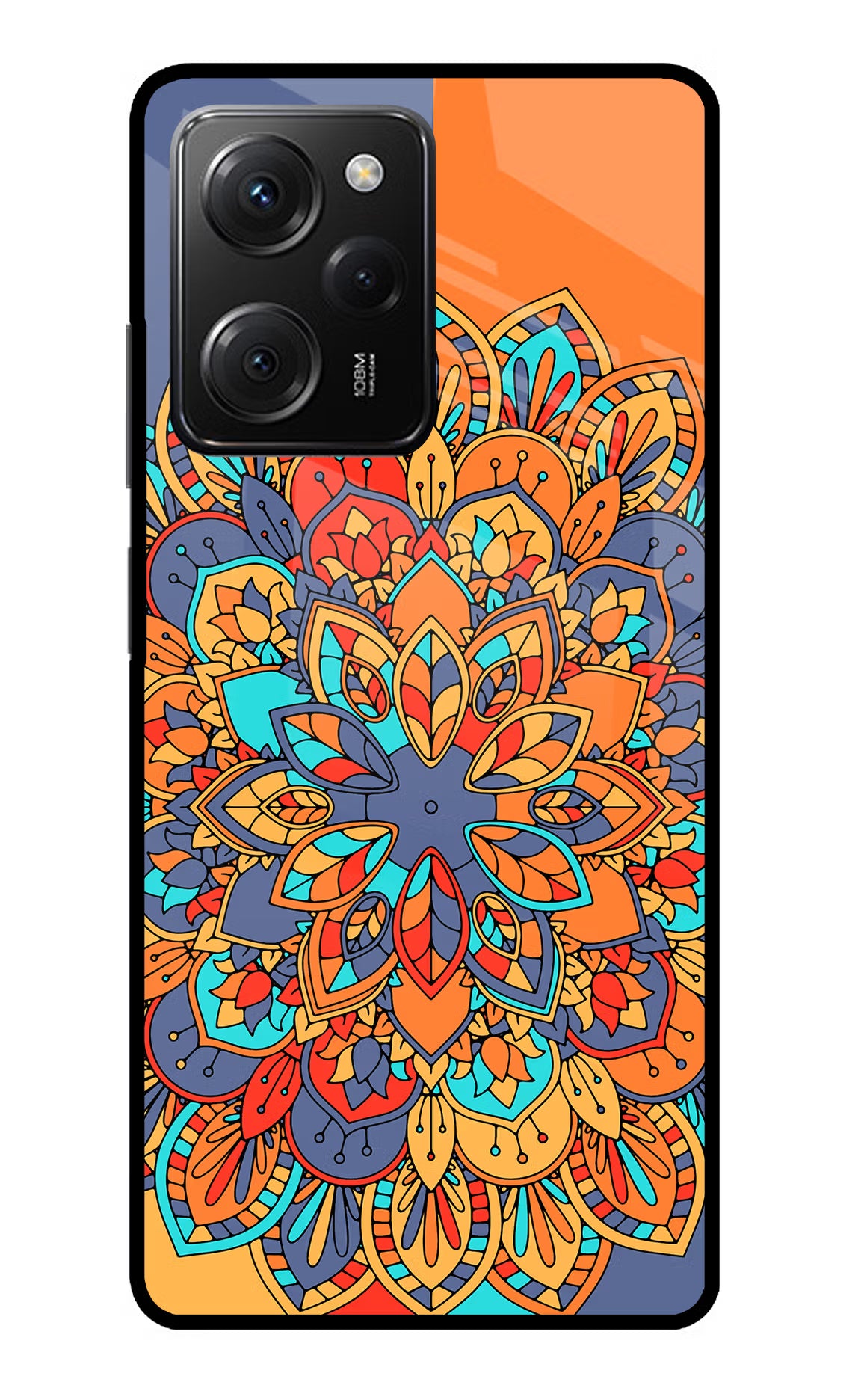 Color Mandala Poco X5 Pro 5G Glass Case - Color Mandala Poco X5 Pro 5G Glass Case Color Mandala Poco X5 Pro 5G Glass Case