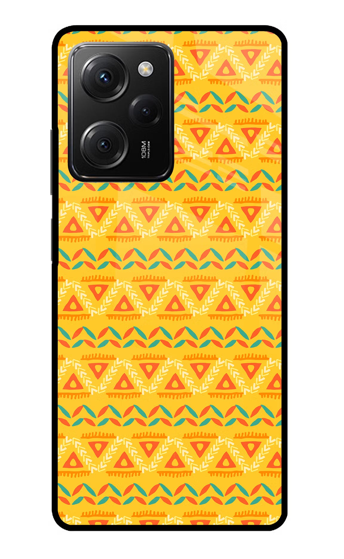 Tribal Pattern Poco X5 Pro 5G Glass Case - Tribal Pattern Poco X5 Pro 5G Glass Case Tribal Pattern Poco X5 Pro 5G Glass Case
