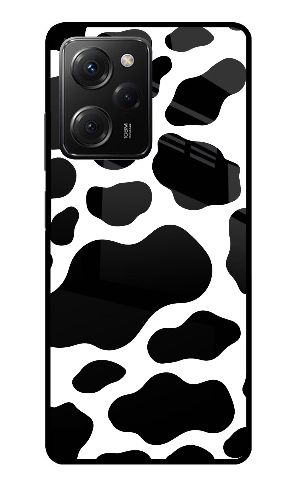 Cow Spots Poco X5 Pro 5G Glass Case - Cow Spots Poco X5 Pro 5G Glass Case Cow Spots Poco X5 Pro 5G Glass Case