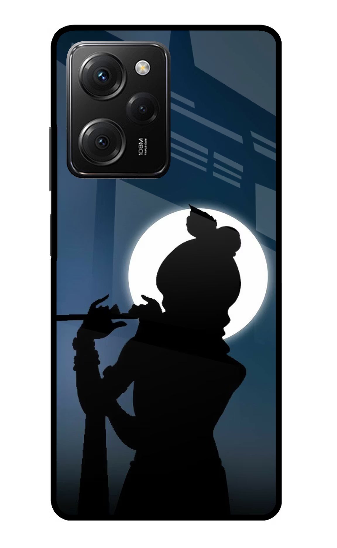 Shri Krishna Silhouette Poco X5 Pro 5G Glass Case - Shri Krishna Silhouette Poco X5 Pro 5G Glass Case Shri Krishna Silhouette Poco X5 Pro 5G Glass Case