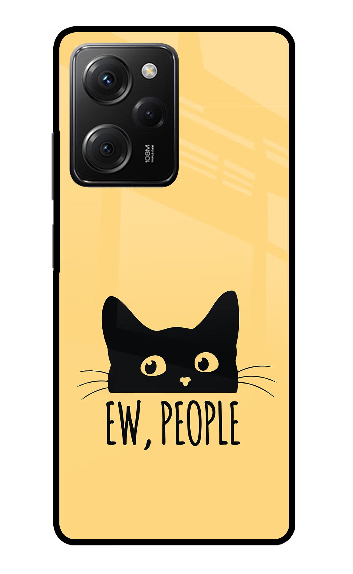 Ew People Catitude Poco X5 Pro 5G Glass Case - Ew People Catitude Poco X5 Pro 5G Glass Case Ew People Catitude Poco X5 Pro 5G Glass Case