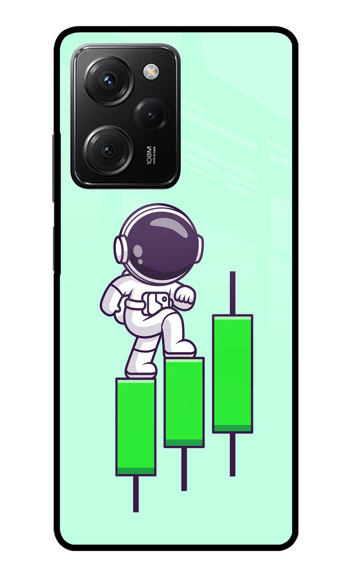 Astronaut Trader Poco X5 Pro 5G Glass Case - Astronaut Trader Poco X5 Pro 5G Glass Case Astronaut Trader Poco X5 Pro 5G Glass Case