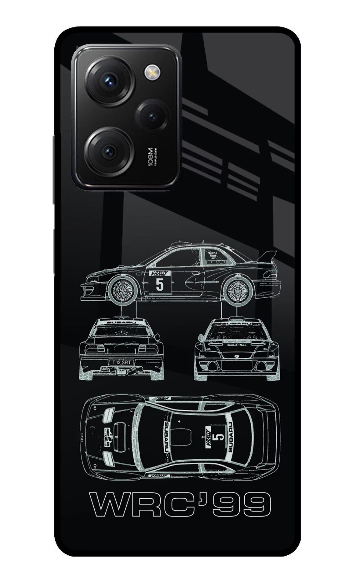 WRC'99 Poco X5 Pro 5G Glass Case - WRC'99 Poco X5 Pro 5G Glass Case WRC'99 Poco X5 Pro 5G Glass Case