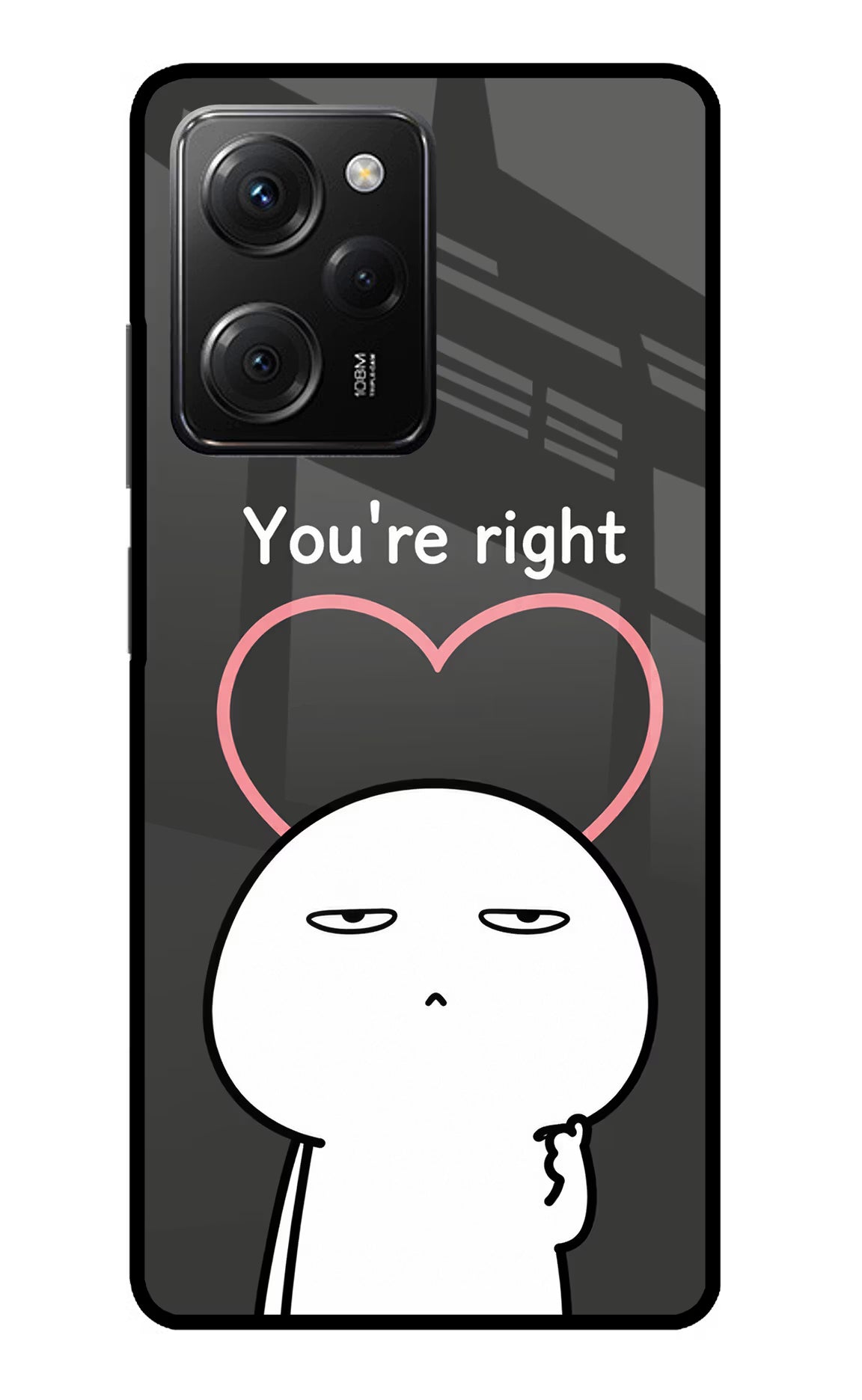 You're Right Poco X5 Pro 5G Glass Case - You're Right Poco X5 Pro 5G Glass Case You're Right Poco X5 Pro 5G Glass Case