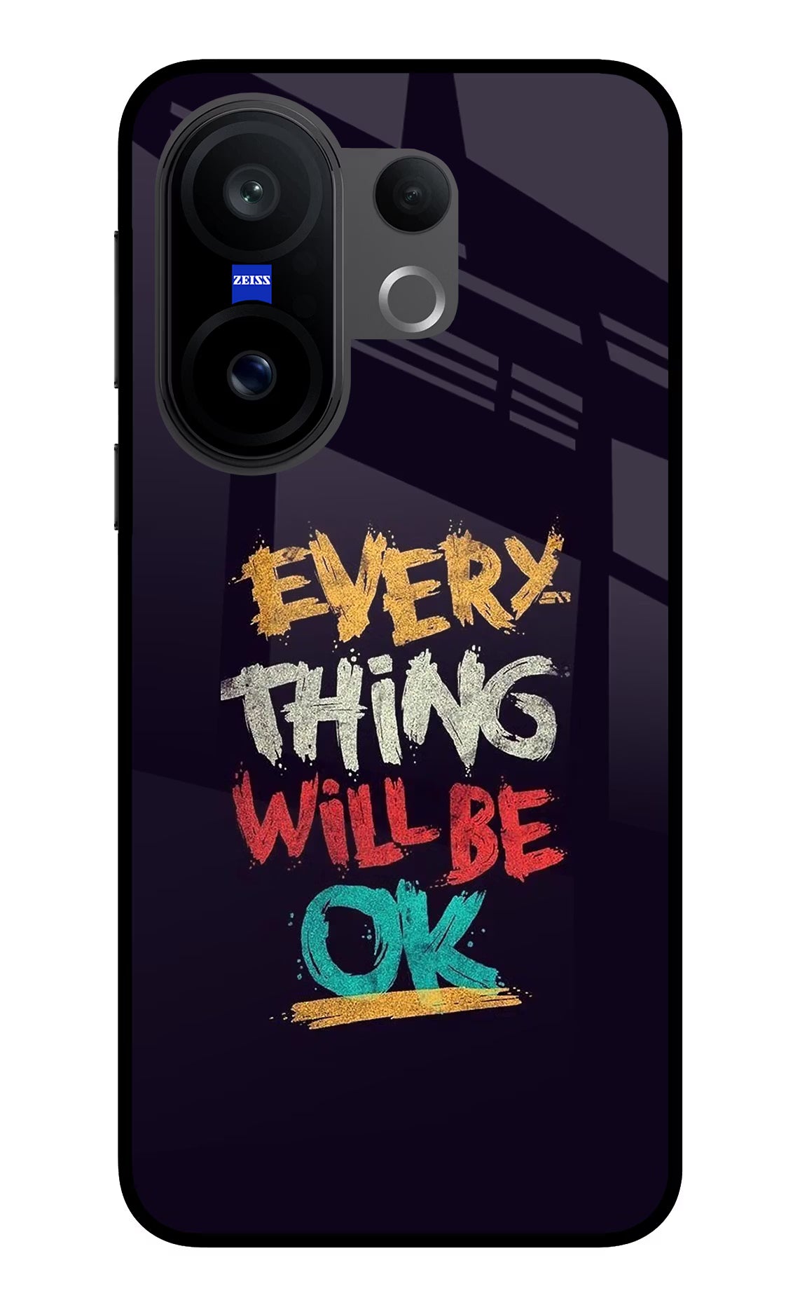 Everything Will Be Ok Vivo X200 FE Glass Case - Everything Will Be Ok Vivo X200 FE Glass Case Everything Will Be Ok Vivo X200 FE Glass Case