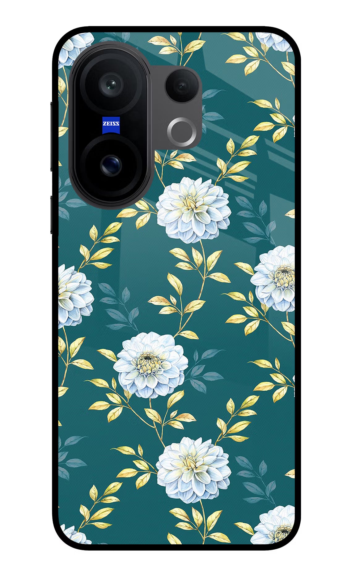 Flowers Vivo X200 FE Glass Case - Flowers Vivo X200 FE Glass Case Flowers Vivo X200 FE Glass Case