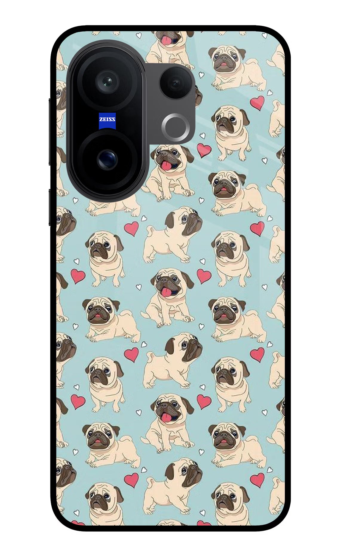 Pug Dog Vivo X200 FE Glass Case - Pug Dog Vivo X200 FE Glass Case Pug Dog Vivo X200 FE Glass Case