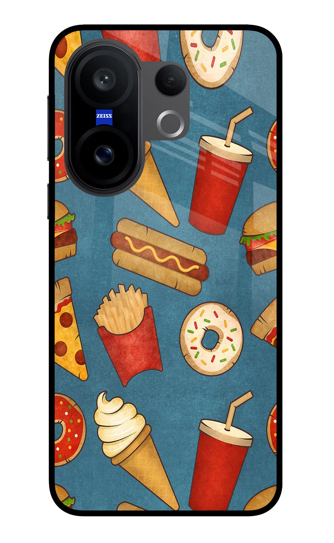 Foodie Vivo X200 FE Glass Case - Foodie Vivo X200 FE Glass Case Foodie Vivo X200 FE Glass Case