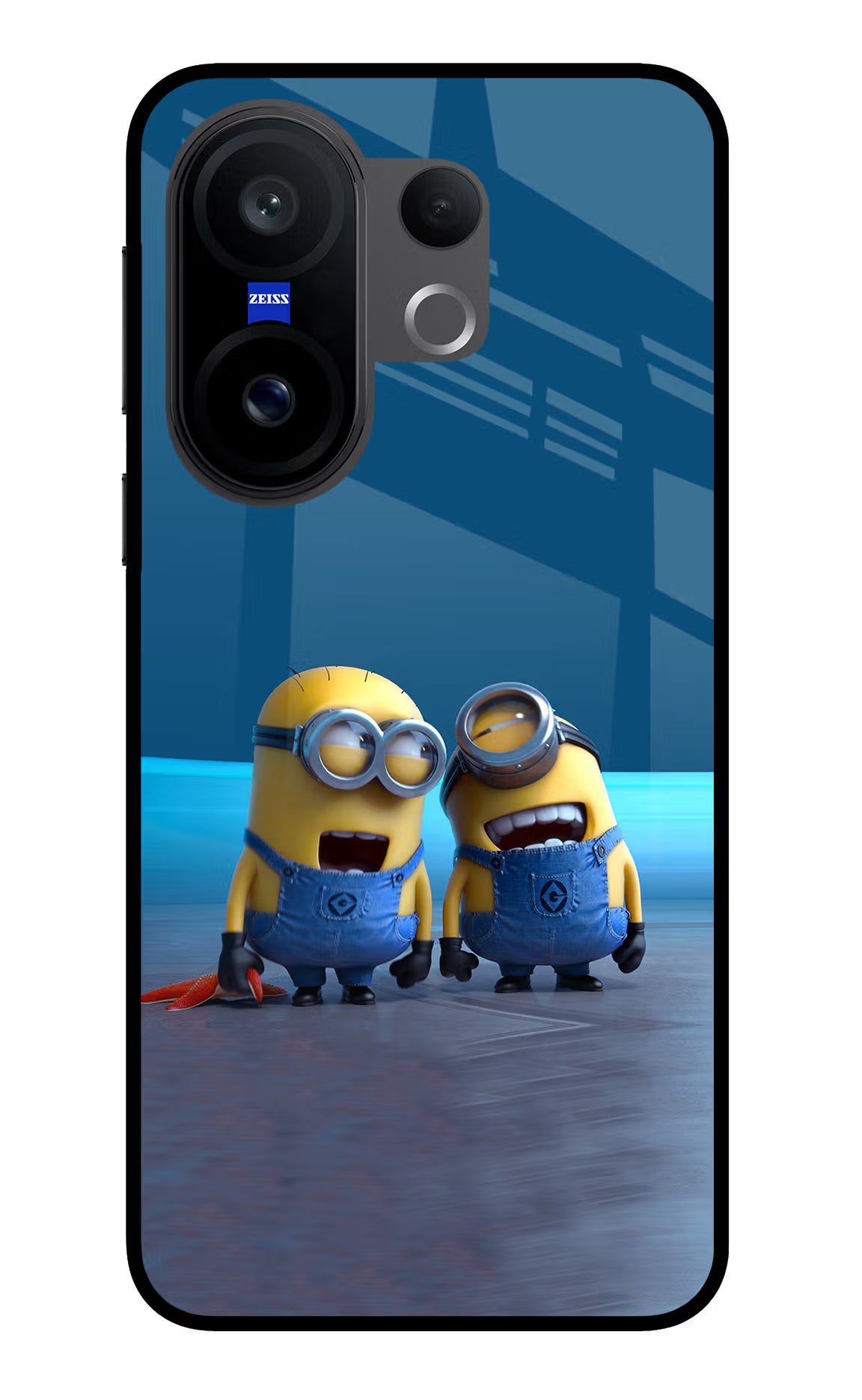 Minion Laughing Vivo X200 FE Glass Case - Minion Laughing Vivo X200 FE Glass Case Minion Laughing Vivo X200 FE Glass Case