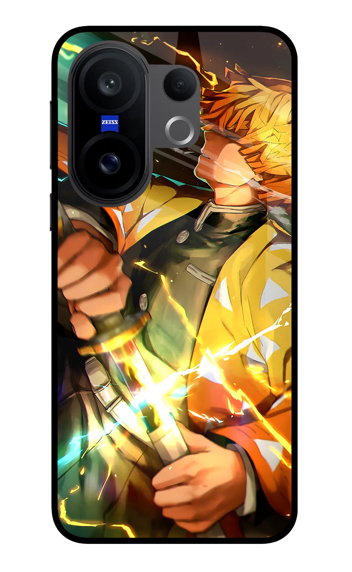 Demon Slayer Vivo X200 FE Glass Case - Demon Slayer Vivo X200 FE Glass Case Demon Slayer Vivo X200 FE Glass Case