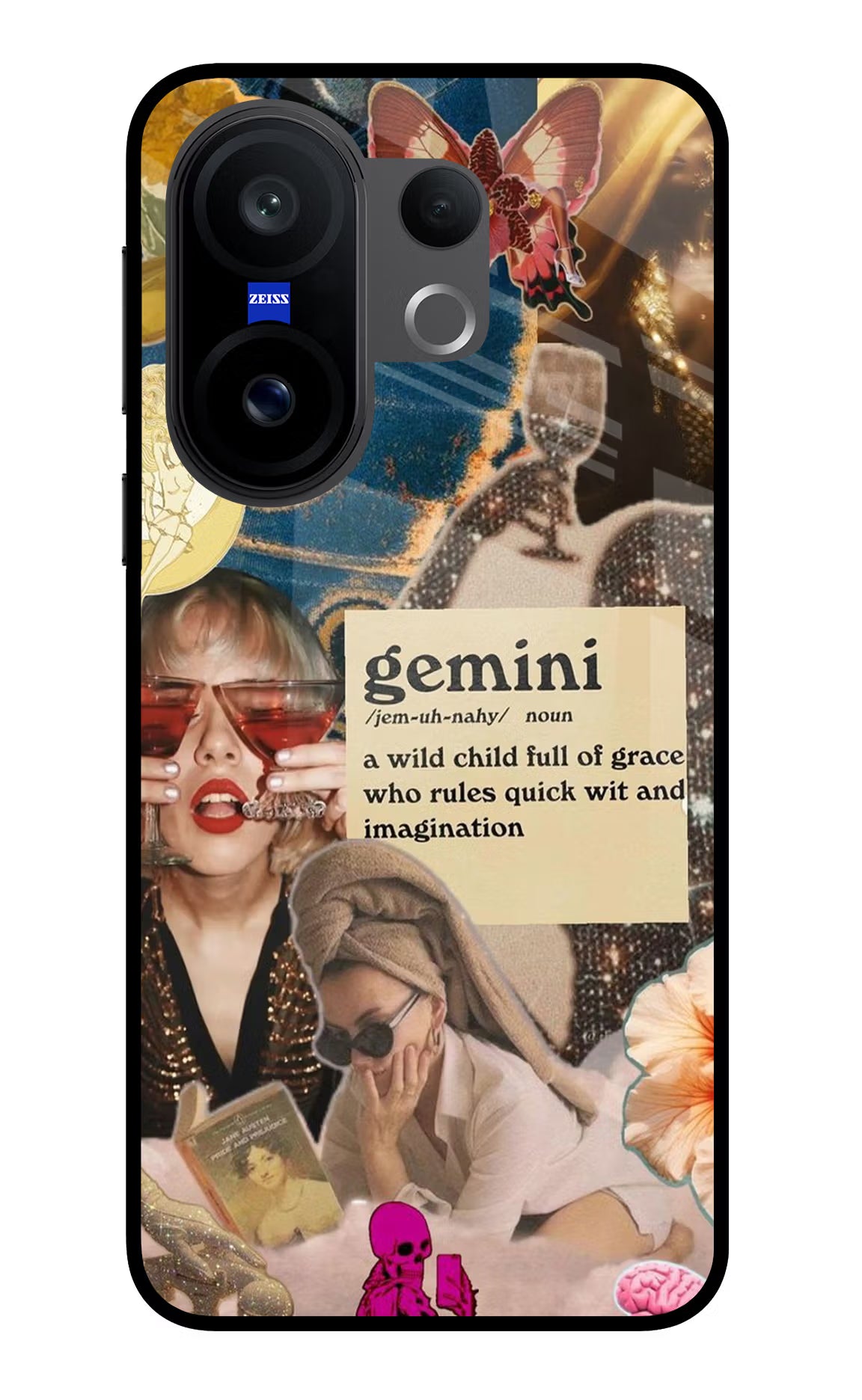 Gemini Zodiac Vivo X200 FE Glass Case - Gemini Zodiac Vivo X200 FE Glass Case Gemini Zodiac Vivo X200 FE Glass Case