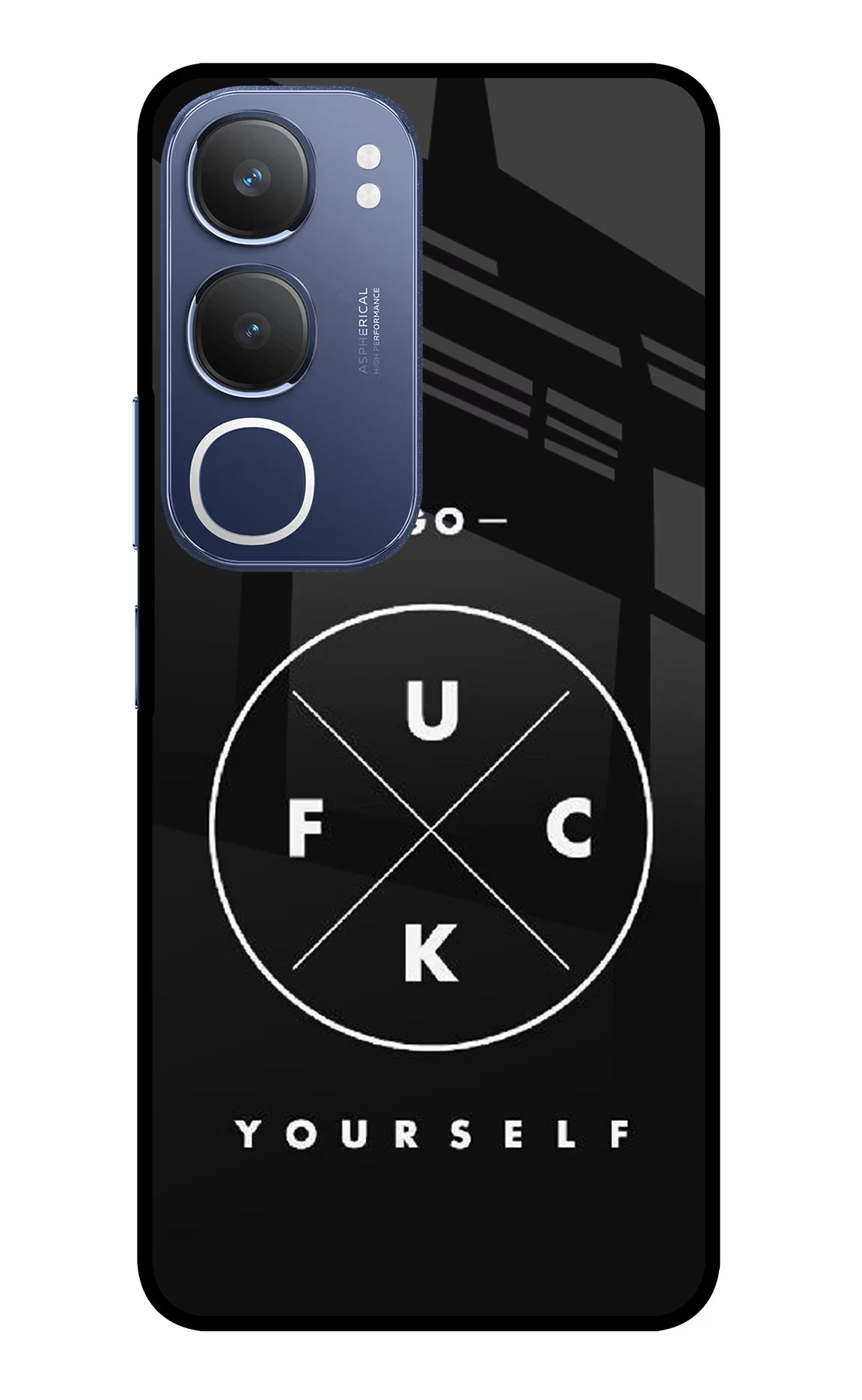 Go Fuck Yourself Vivo Y29 5G Glass Case - Go Fuck Yourself Vivo Y29 5G Glass Case Go Fuck Yourself Vivo Y29 5G Glass Case