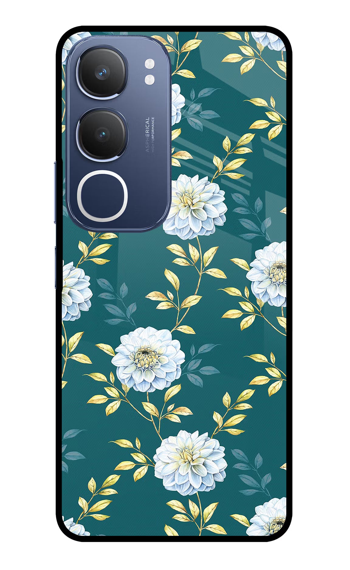 Flowers Vivo Y29 5G Glass Case - Flowers Vivo Y29 5G Glass Case Flowers Vivo Y29 5G Glass Case
