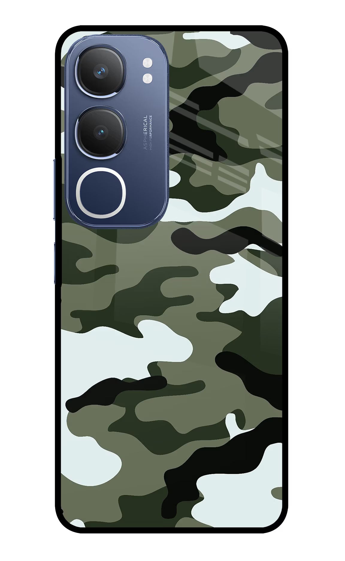 Camouflage Vivo Y29 5G Glass Case - Camouflage Vivo Y29 5G Glass Case Camouflage Vivo Y29 5G Glass Case