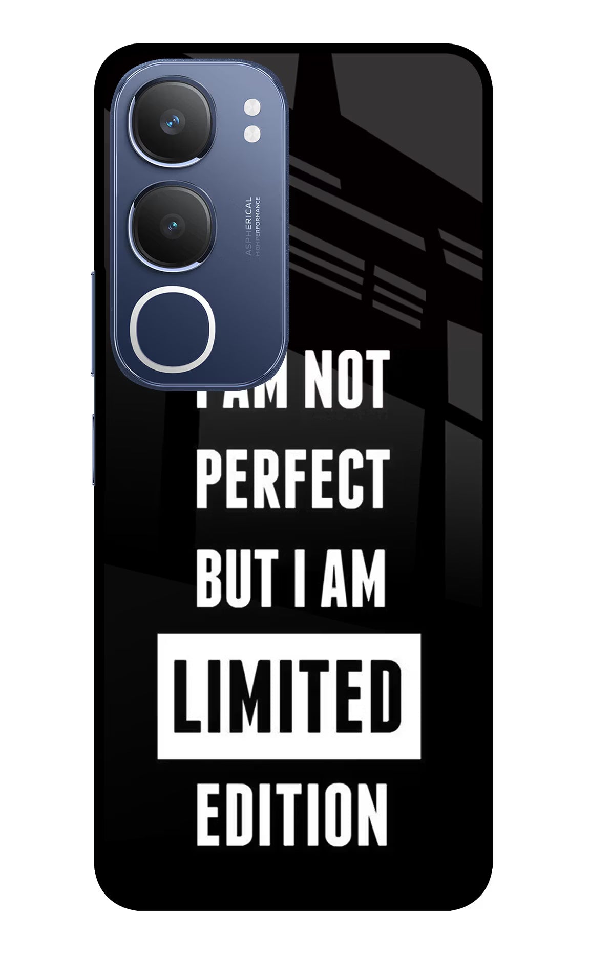 I Am Not Perfect But I Am Limited Edition Vivo Y29 5G Glass Case - I Am Not Perfect But I Am Limited Edition Vivo Y29 5G Glass Case I Am Not Perfect But I Am Limited Edition Vivo Y29 5G Glass Case