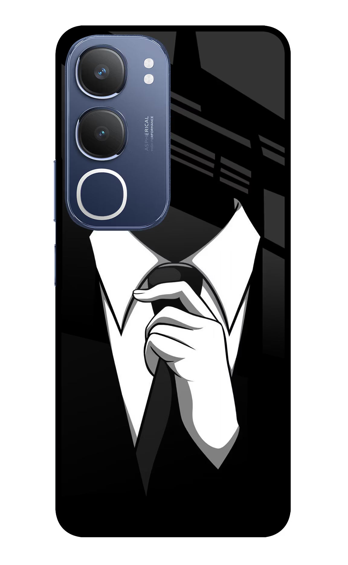 Black Tie Vivo Y29 5G Glass Case - Black Tie Vivo Y29 5G Glass Case Black Tie Vivo Y29 5G Glass Case