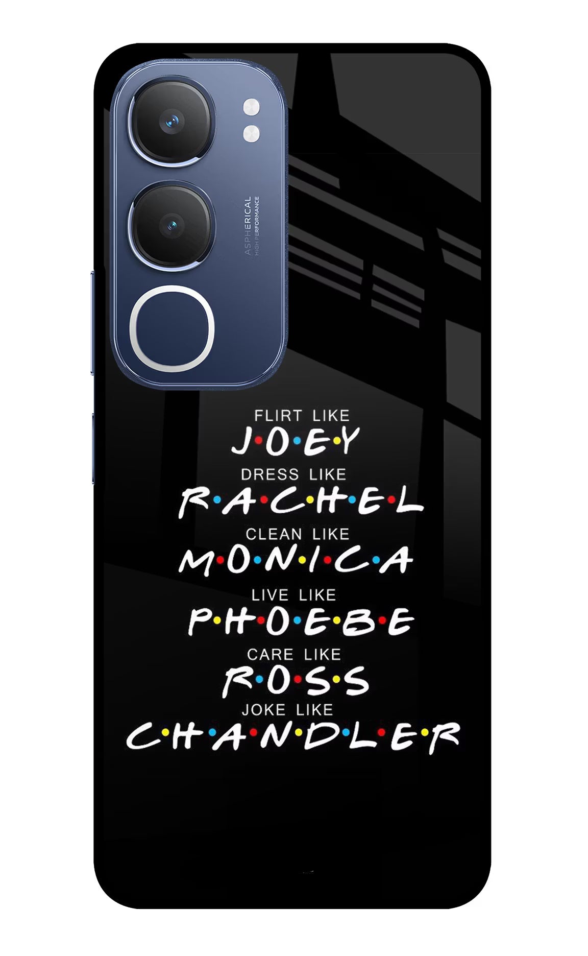 FRIENDS Character Vivo Y29 5G Glass Case - FRIENDS Character Vivo Y29 5G Glass Case FRIENDS Character Vivo Y29 5G Glass Case