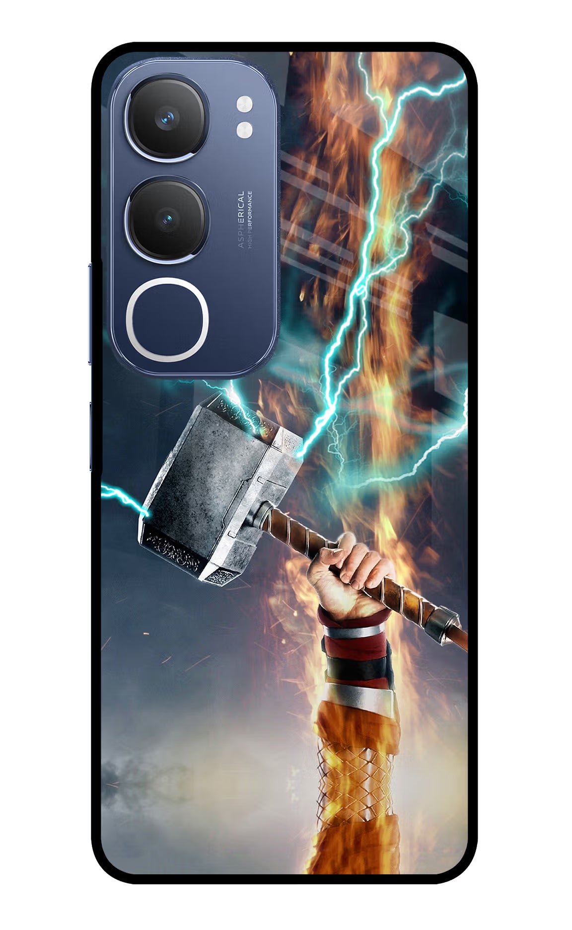 Thor Hammer Mjolnir Vivo Y29 5G Glass Case - Thor Hammer Mjolnir Vivo Y29 5G Glass Case Thor Hammer Mjolnir Vivo Y29 5G Glass Case