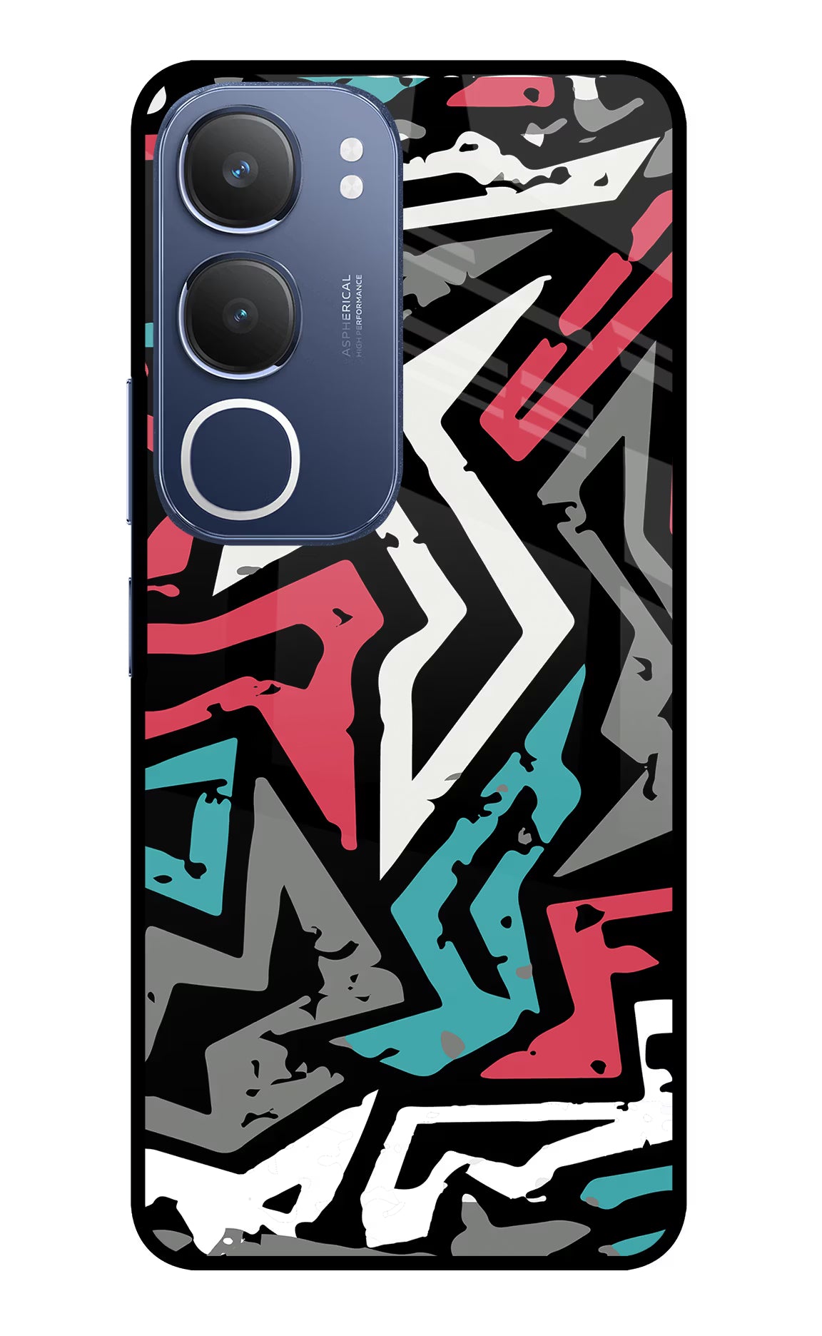 Geometric Graffiti Vivo Y29 5G Glass Case - Geometric Graffiti Vivo Y29 5G Glass Case Geometric Graffiti Vivo Y29 5G Glass Case