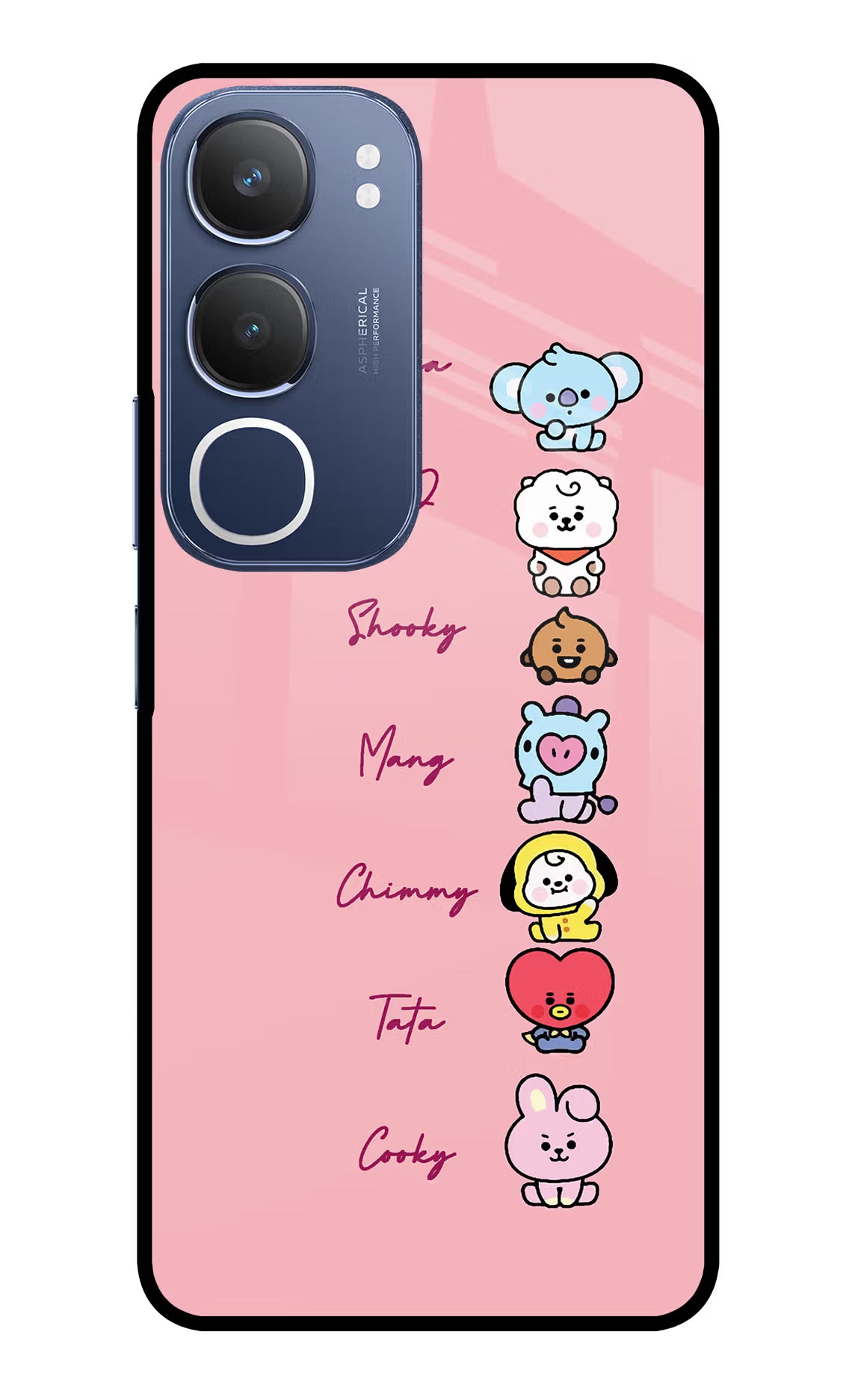 BTS names Vivo Y29 5G Glass Case - BTS names Vivo Y29 5G Glass Case BTS names Vivo Y29 5G Glass Case