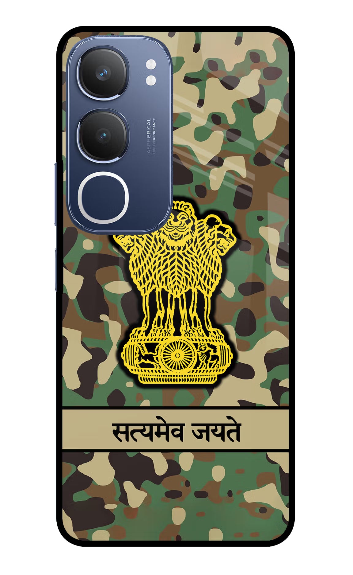 Satyamev Jayate Army Vivo Y29 5G Glass Case - Satyamev Jayate Army Vivo Y29 5G Glass Case Satyamev Jayate Army Vivo Y29 5G Glass Case