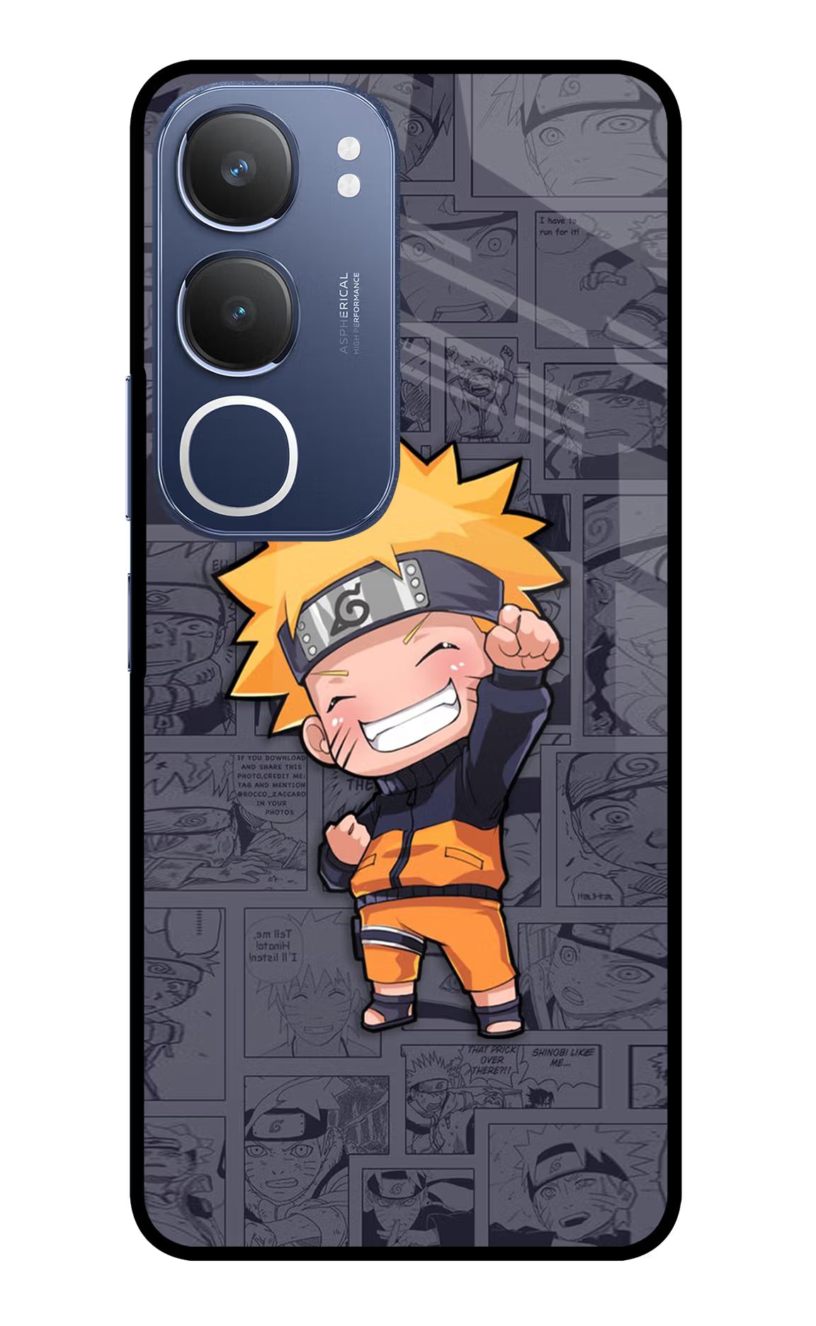 Chota Naruto Vivo Y29 5G Glass Case - Chota Naruto Vivo Y29 5G Glass Case Chota Naruto Vivo Y29 5G Glass Case