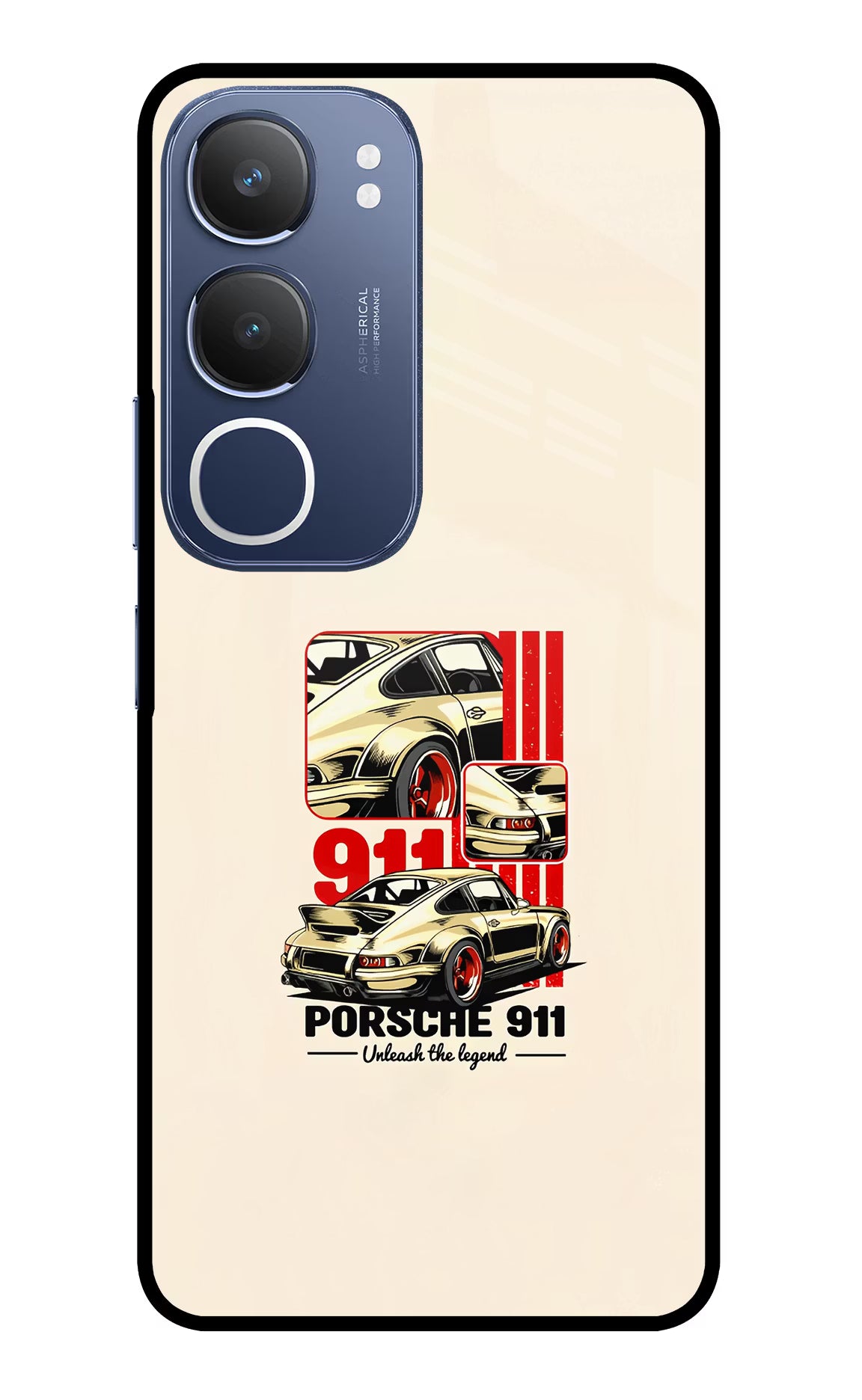 Classic Porsche 911 Vivo Y29 5G Glass Case - Classic Porsche 911 Vivo Y29 5G Glass Case Classic Porsche 911 Vivo Y29 5G Glass Case