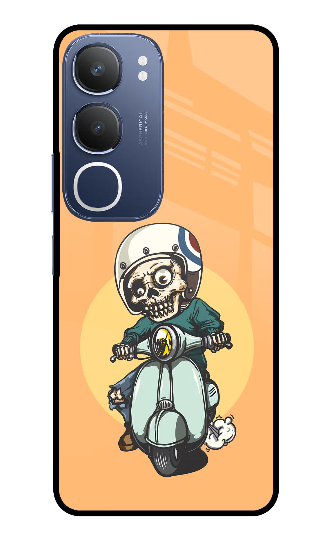 Undead Biker Vivo Y29 5G Glass Case - Undead Biker Vivo Y29 5G Glass Case Undead Biker Vivo Y29 5G Glass Case