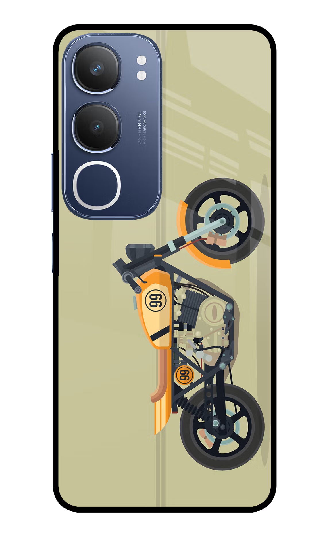 Vertical Speedster Vivo Y29 5G Glass Case - Vertical Speedster Vivo Y29 5G Glass Case Vertical Speedster Vivo Y29 5G Glass Case