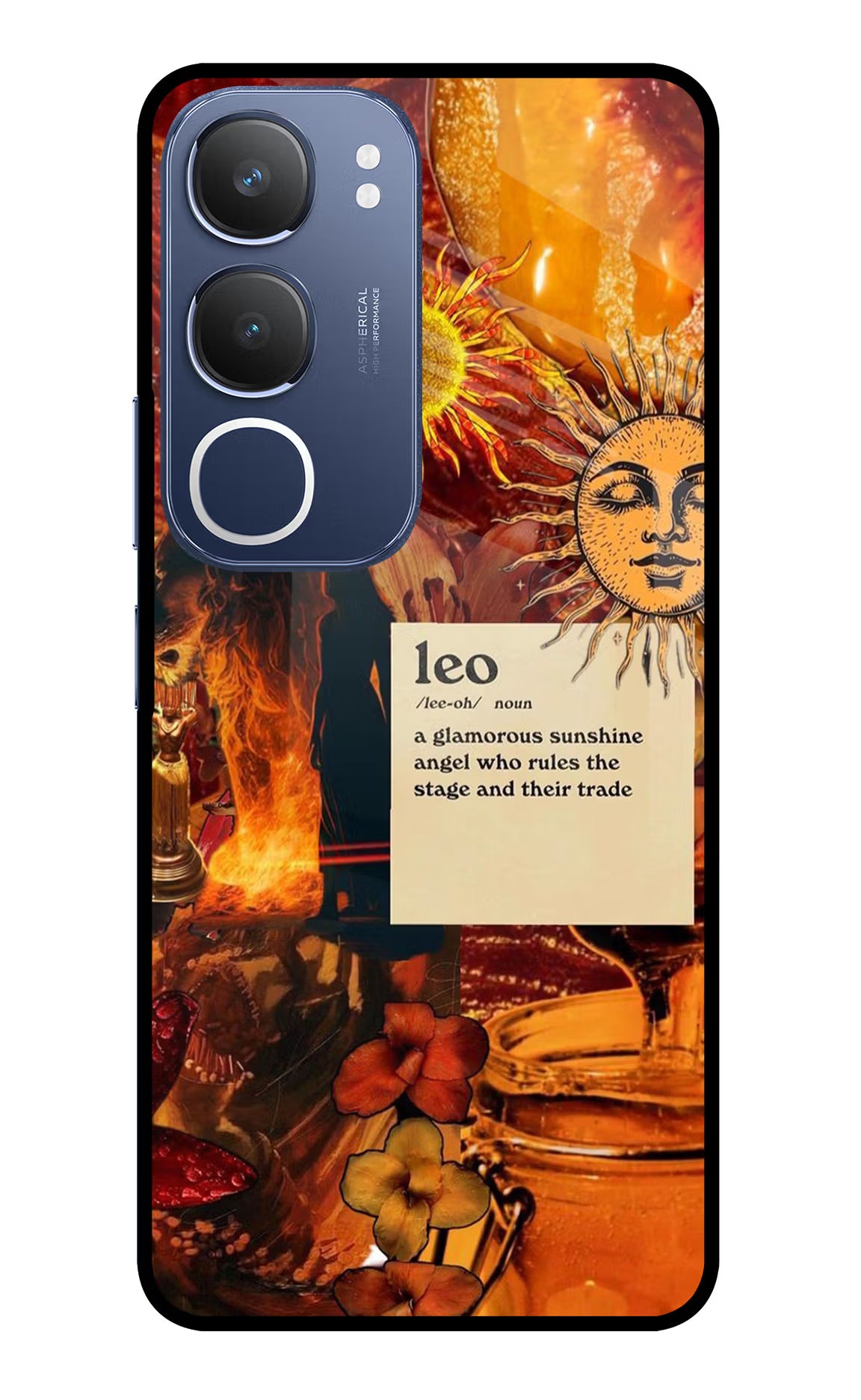Leo Zodiac Vivo Y29 5G Glass Case - Leo Zodiac Vivo Y29 5G Glass Case Leo Zodiac Vivo Y29 5G Glass Case