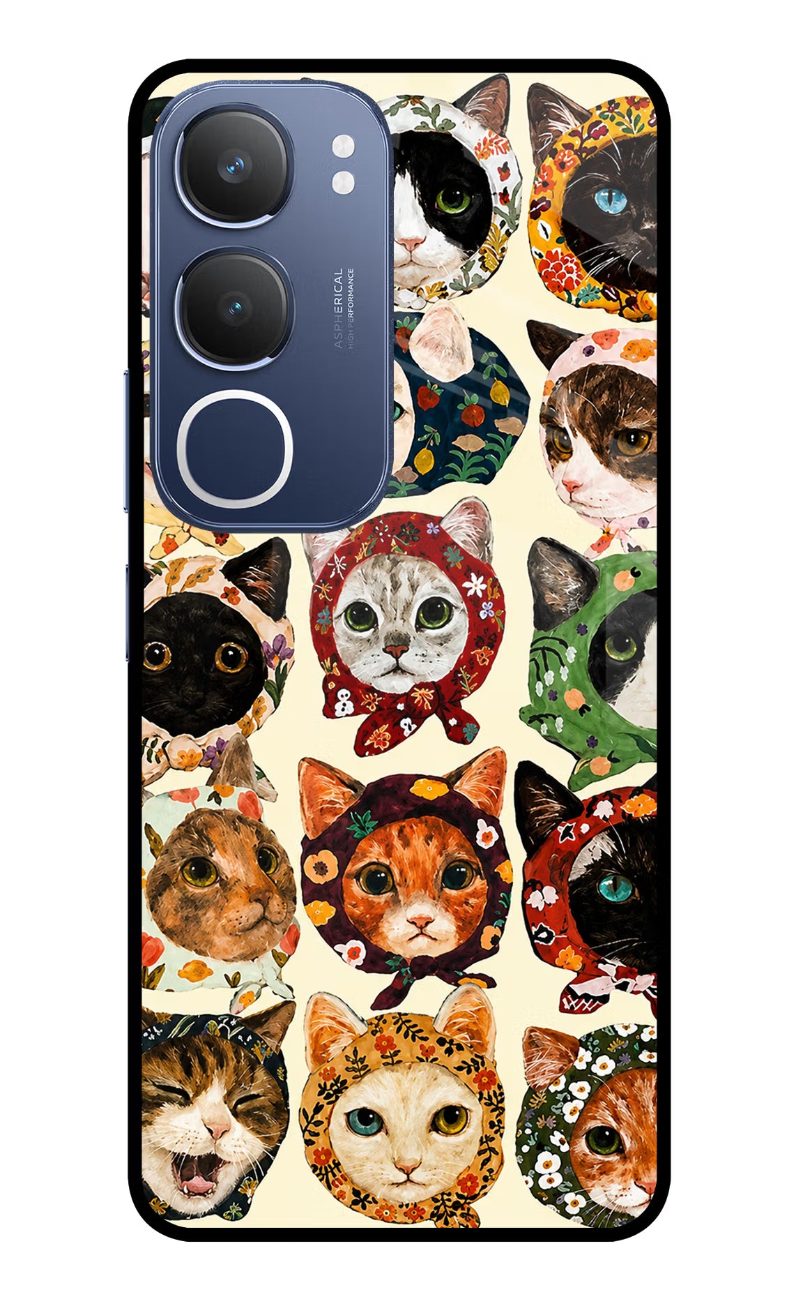 Cool Cat Vivo Y29 5G Glass Case - Cool Cat Vivo Y29 5G Glass Case Cool Cat Vivo Y29 5G Glass Case