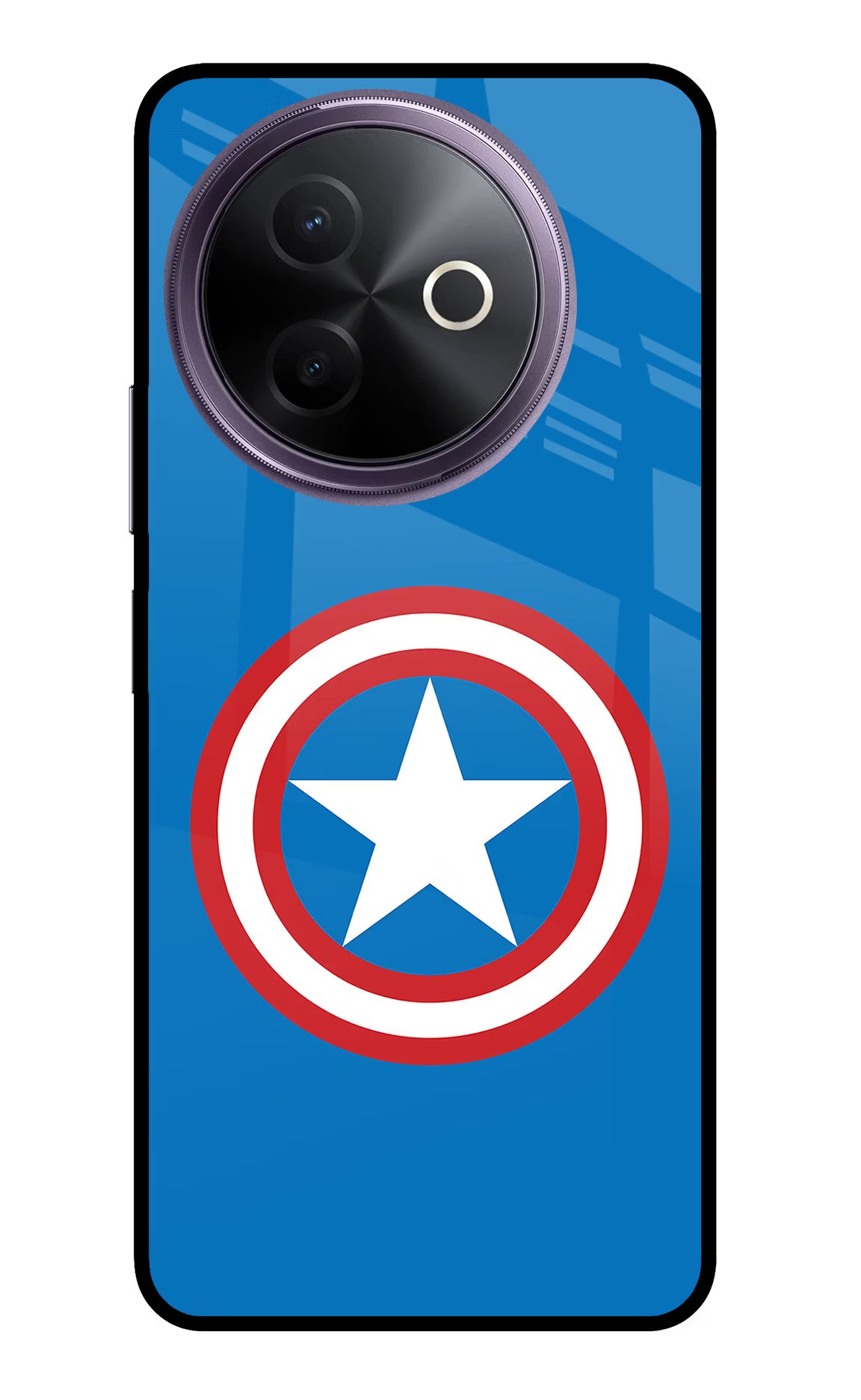 Captain America Logo Vivo Y39 5G Glass Case - Captain America Logo Vivo Y39 5G Glass Case Captain America Logo Vivo Y39 5G Glass Case