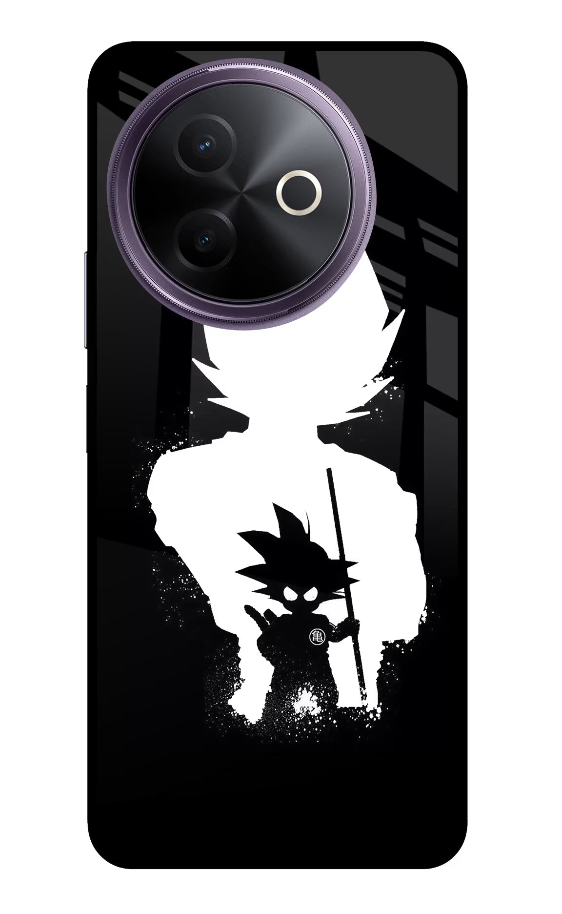 Goku Shadow Vivo Y39 5G Glass Case - Goku Shadow Vivo Y39 5G Glass Case Goku Shadow Vivo Y39 5G Glass Case
