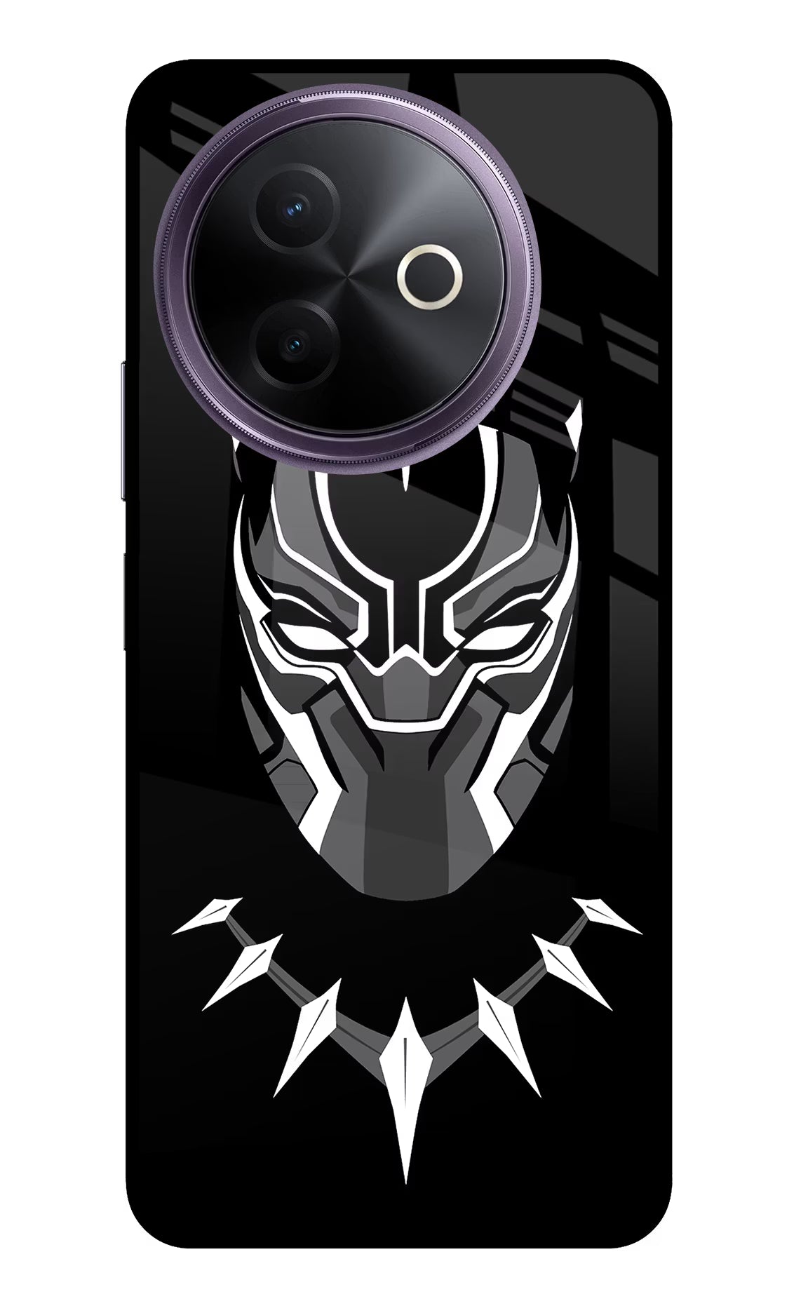 Black Panther Vivo Y39 5G Glass Case - Black Panther Vivo Y39 5G Glass Case Black Panther Vivo Y39 5G Glass Case
