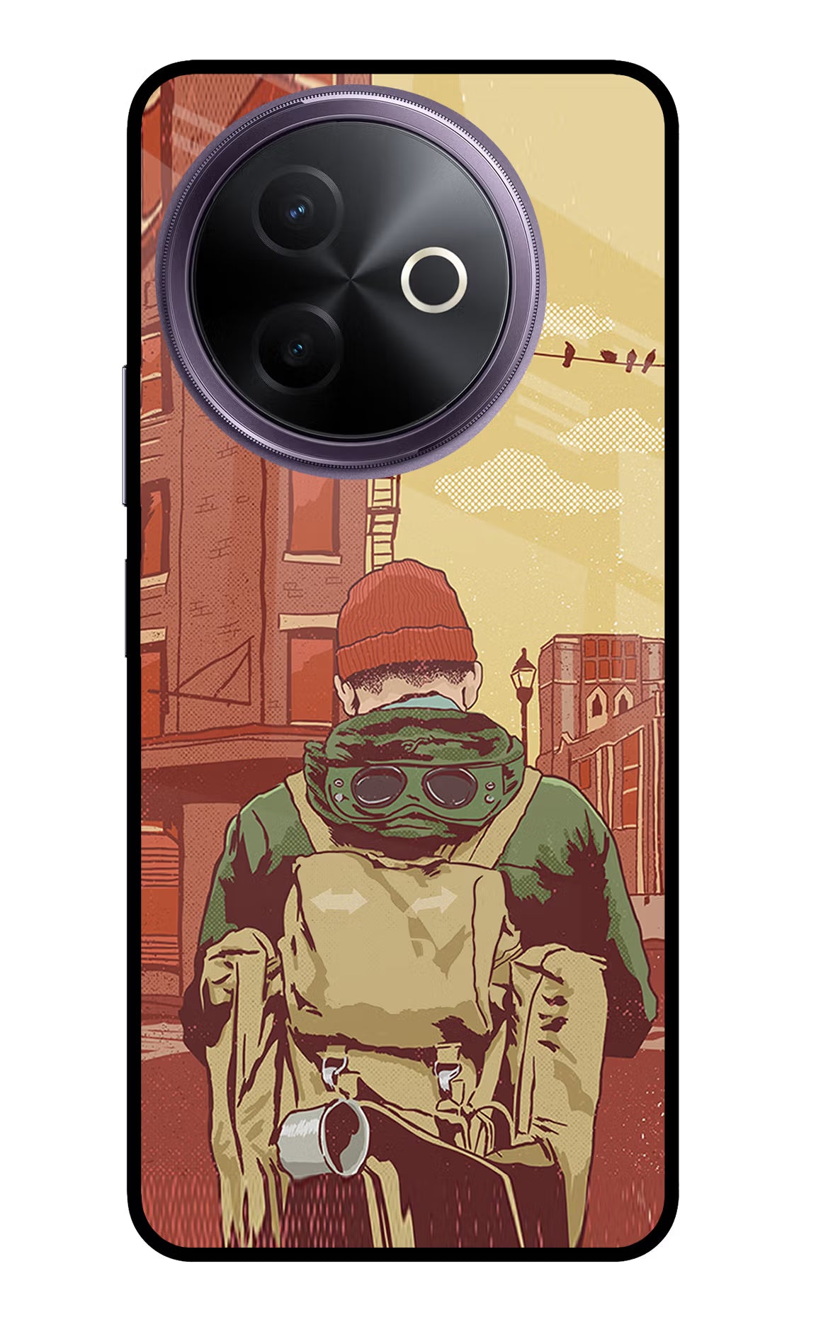 Adventurous Vivo Y39 5G Glass Case - Adventurous Vivo Y39 5G Glass Case Adventurous Vivo Y39 5G Glass Case