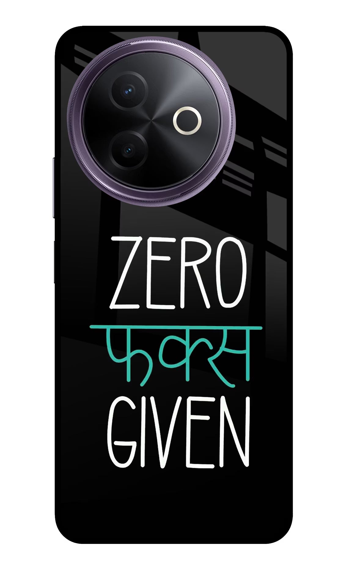 Zero Fucks Given Vivo Y39 5G Glass Case - Zero Fucks Given Vivo Y39 5G Glass Case Zero Fucks Given Vivo Y39 5G Glass Case