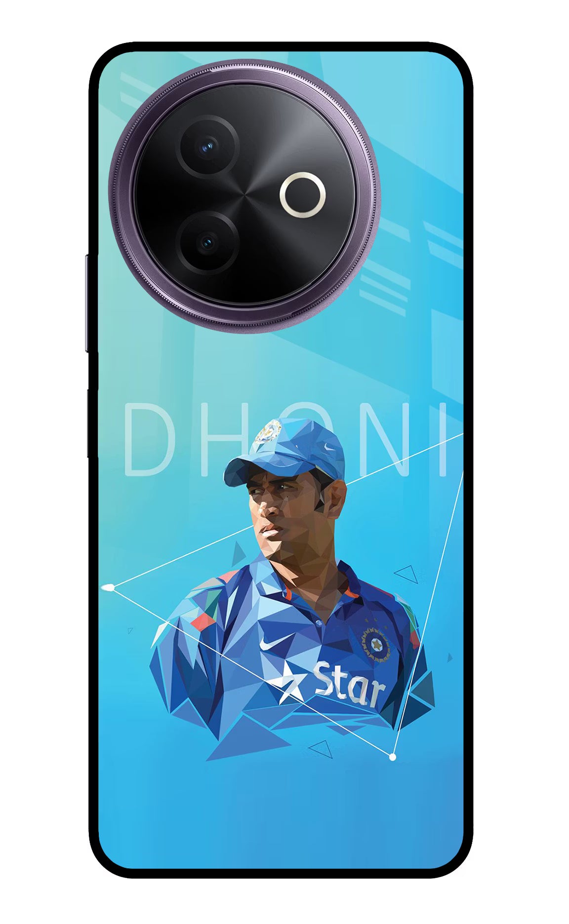 Dhoni Artwork Vivo Y39 5G Glass Case - Dhoni Artwork Vivo Y39 5G Glass Case Dhoni Artwork Vivo Y39 5G Glass Case