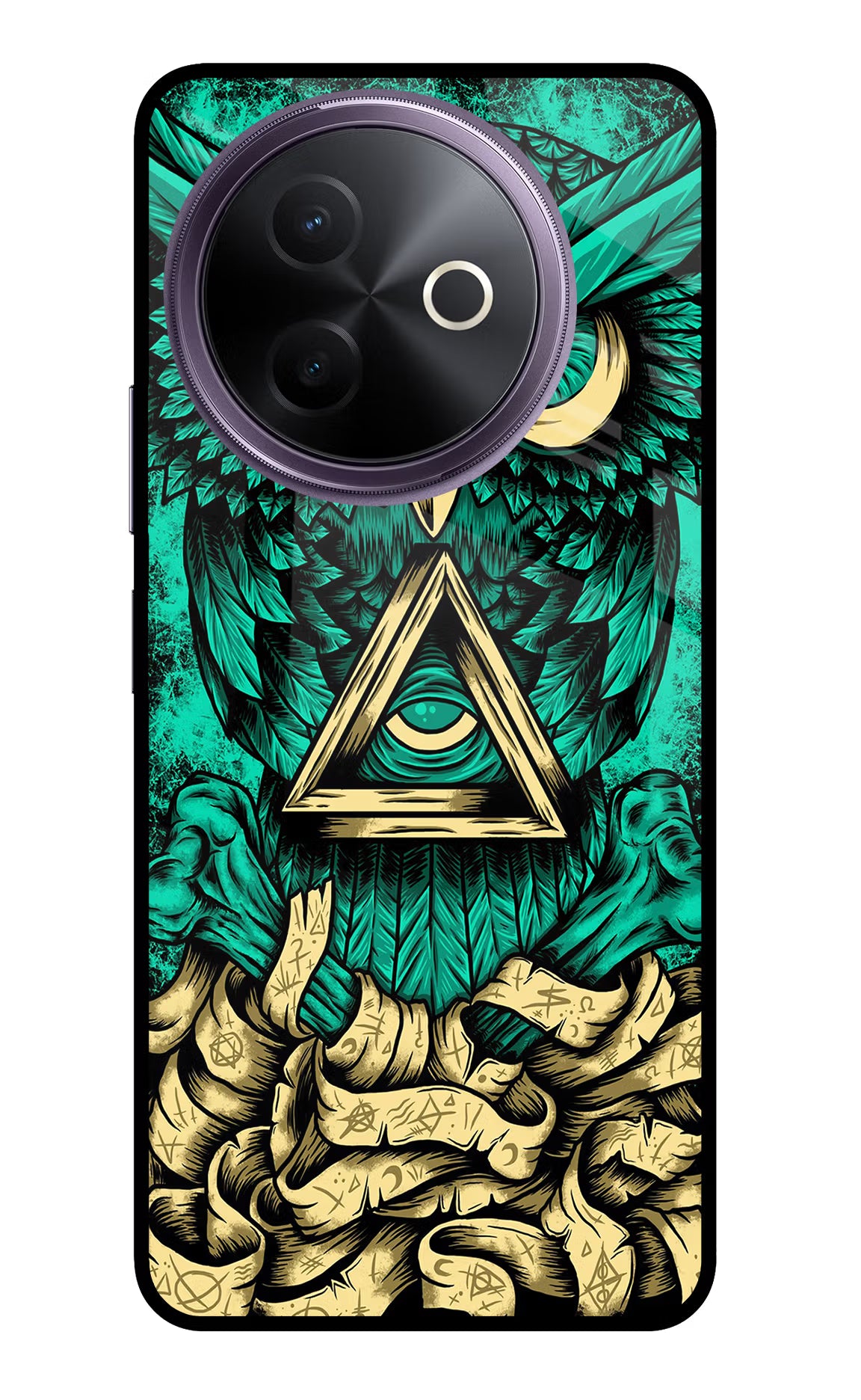 Green Owl Vivo Y39 5G Glass Case - Green Owl Vivo Y39 5G Glass Case Green Owl Vivo Y39 5G Glass Case
