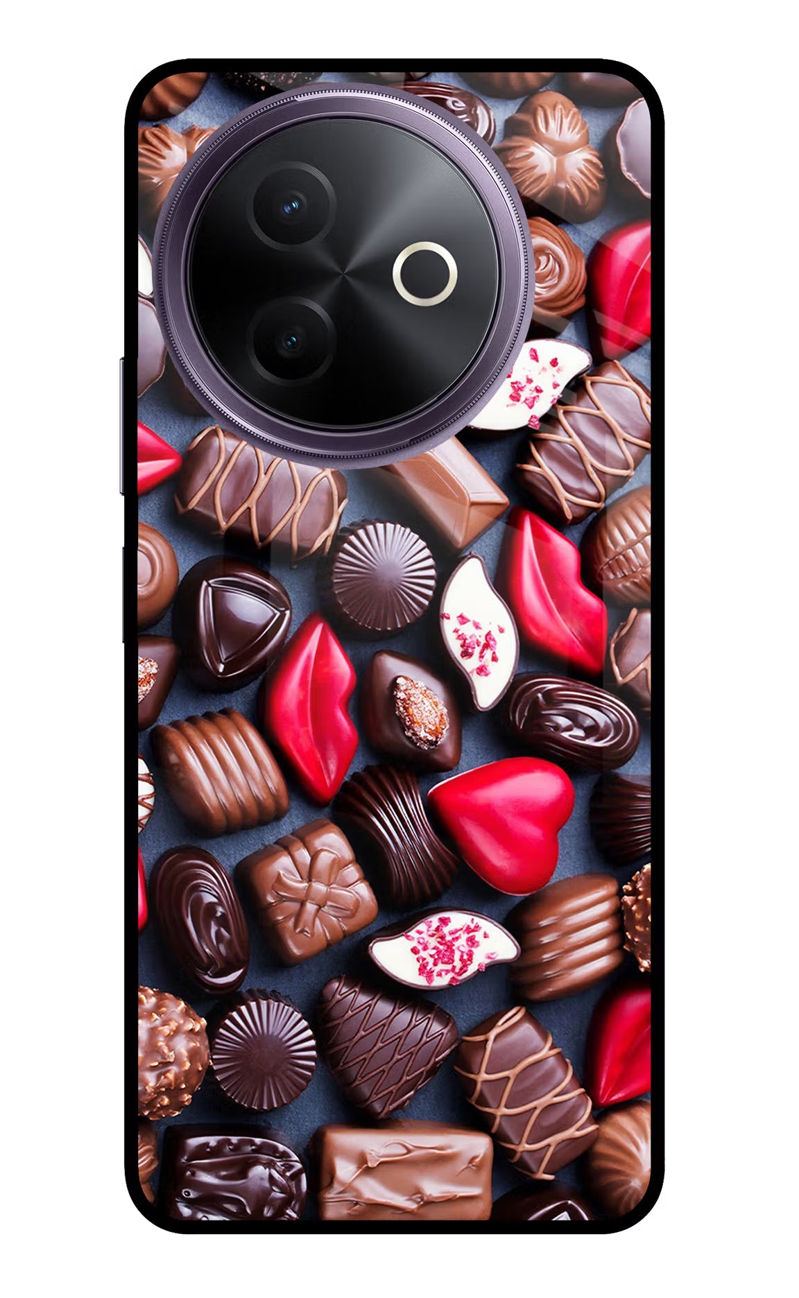 Chocolates Vivo Y39 5G Glass Case - Chocolates Vivo Y39 5G Glass Case Chocolates Vivo Y39 5G Glass Case