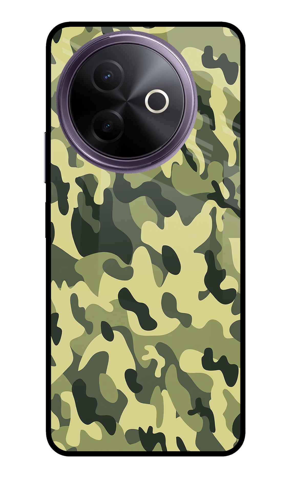Camouflage Vivo Y39 5G Glass Case - Camouflage Vivo Y39 5G Glass Case Camouflage Vivo Y39 5G Glass Case