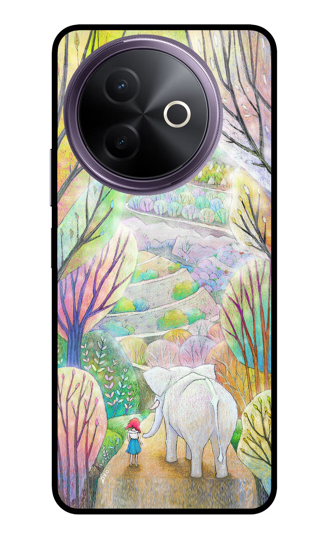 Nature Painting Vivo Y39 5G Glass Case - Nature Painting Vivo Y39 5G Glass Case Nature Painting Vivo Y39 5G Glass Case