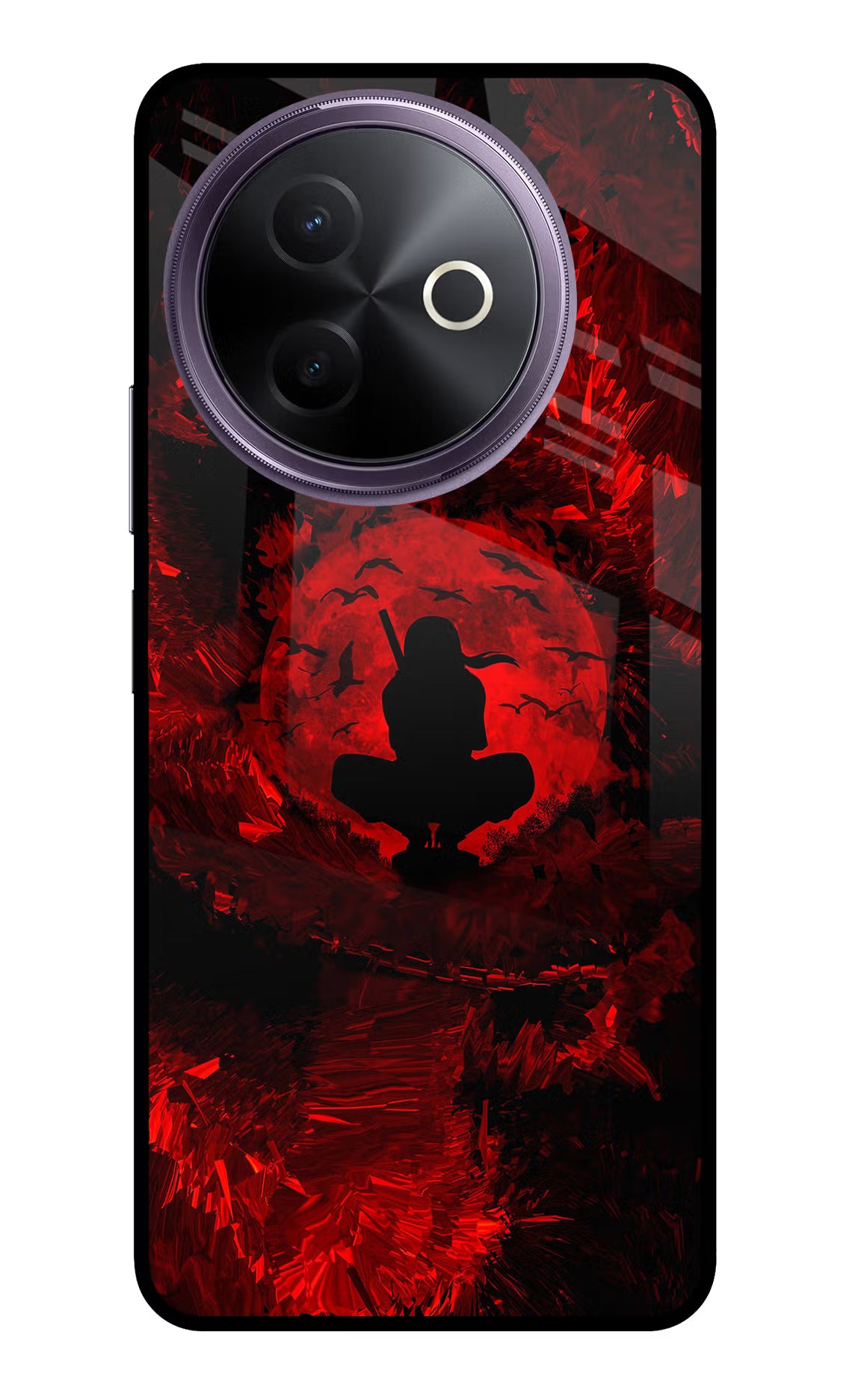 Itachi Uchiha Vivo Y39 5G Glass Case - Itachi Uchiha Vivo Y39 5G Glass Case Itachi Uchiha Vivo Y39 5G Glass Case