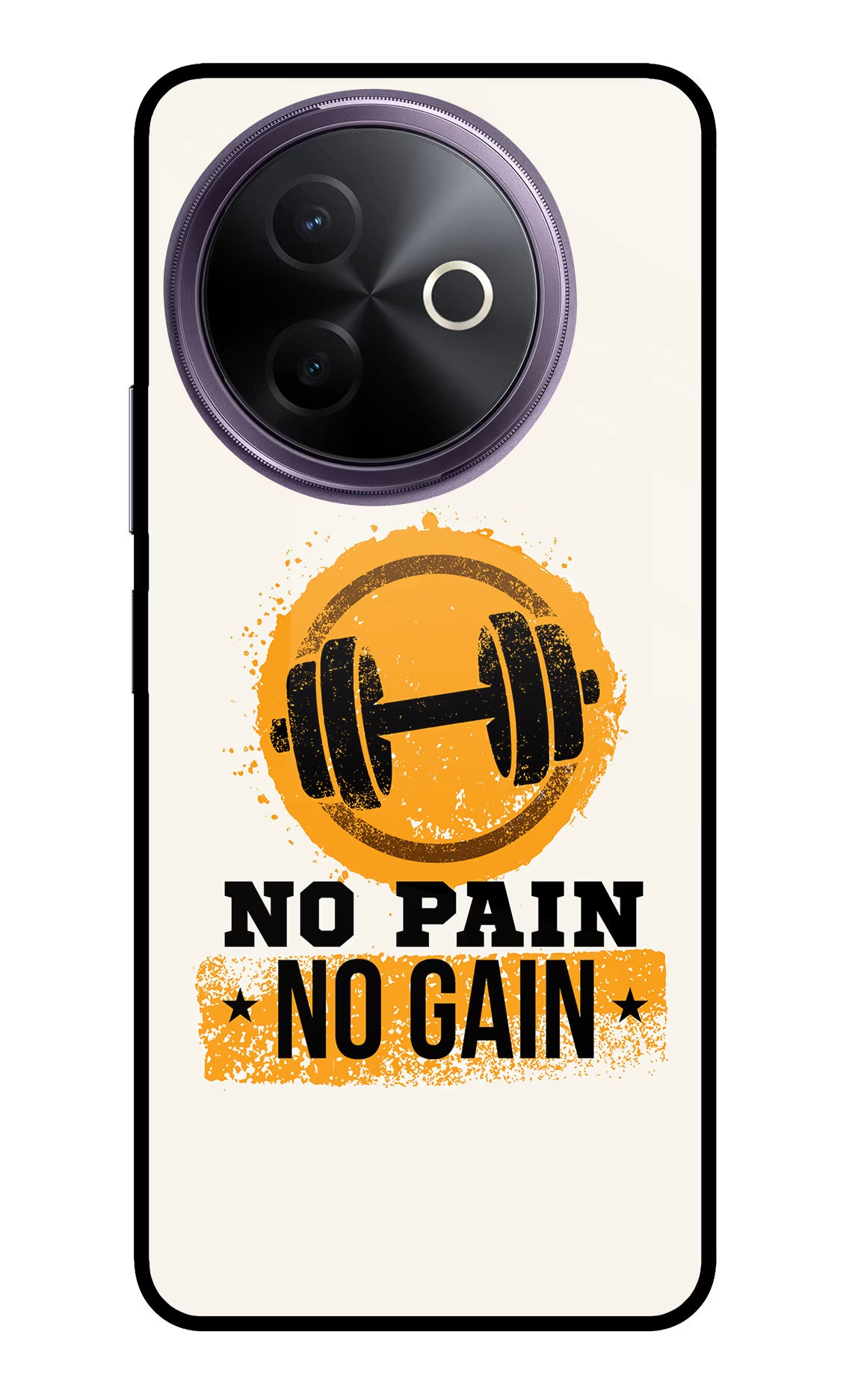 No Pain No Gain Vivo Y39 5G Glass Case - No Pain No Gain Vivo Y39 5G Glass Case No Pain No Gain Vivo Y39 5G Glass Case