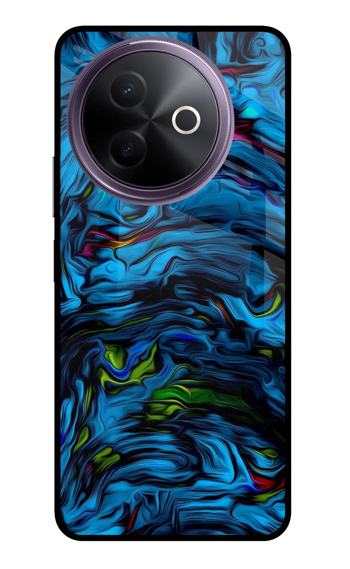 Dark Blue Abstract Vivo Y39 5G Glass Case - Dark Blue Abstract Vivo Y39 5G Glass Case Dark Blue Abstract Vivo Y39 5G Glass Case