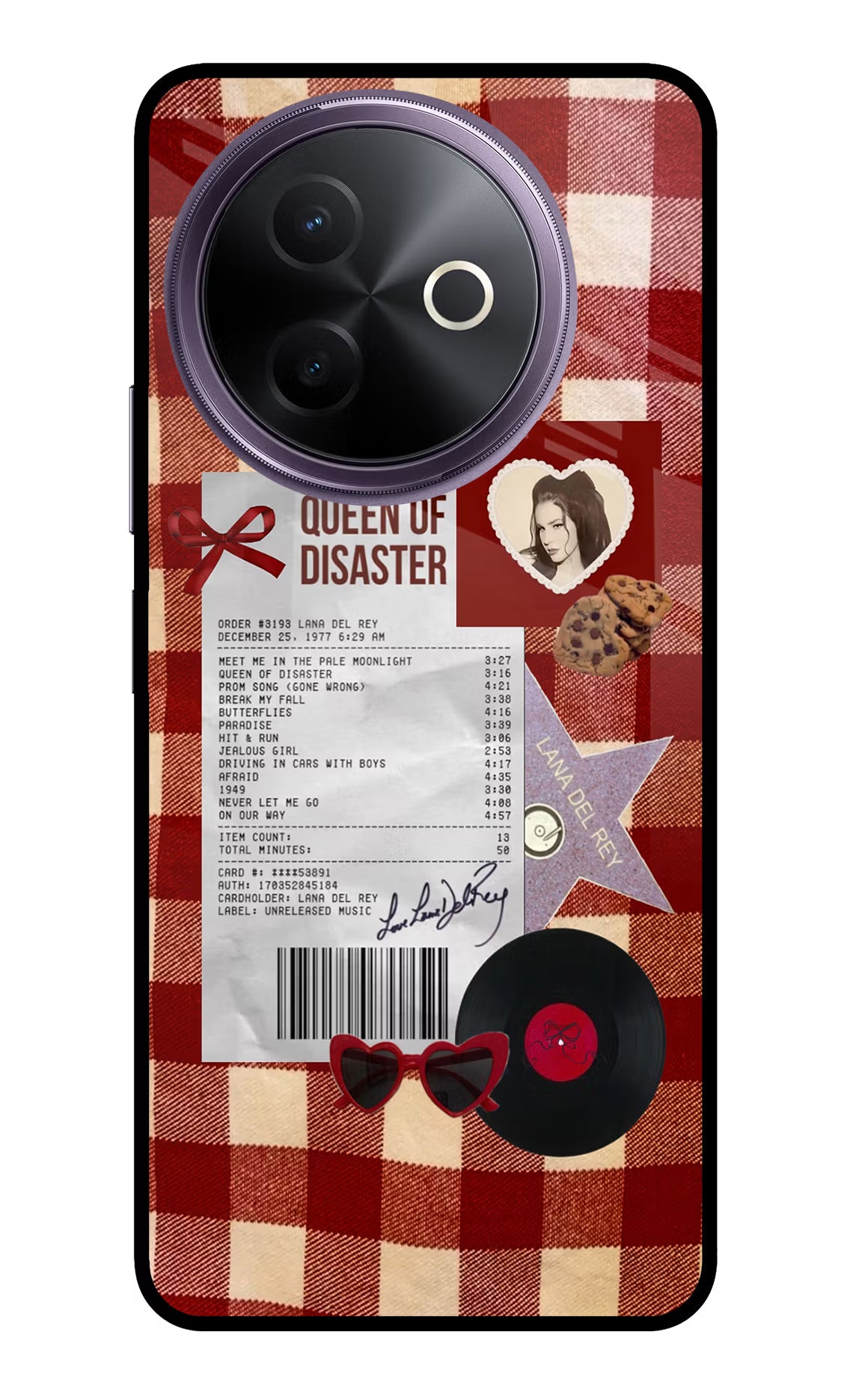 Queen of Disaster Vivo Y39 5G Glass Case - Queen of Disaster Vivo Y39 5G Glass Case Queen of Disaster Vivo Y39 5G Glass Case