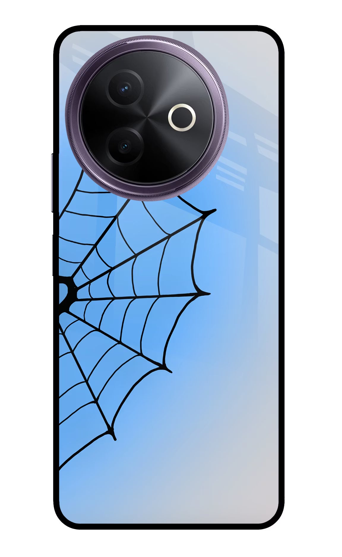 Blue Web Vivo Y39 5G Glass Case - Blue Web Vivo Y39 5G Glass Case Blue Web Vivo Y39 5G Glass Case