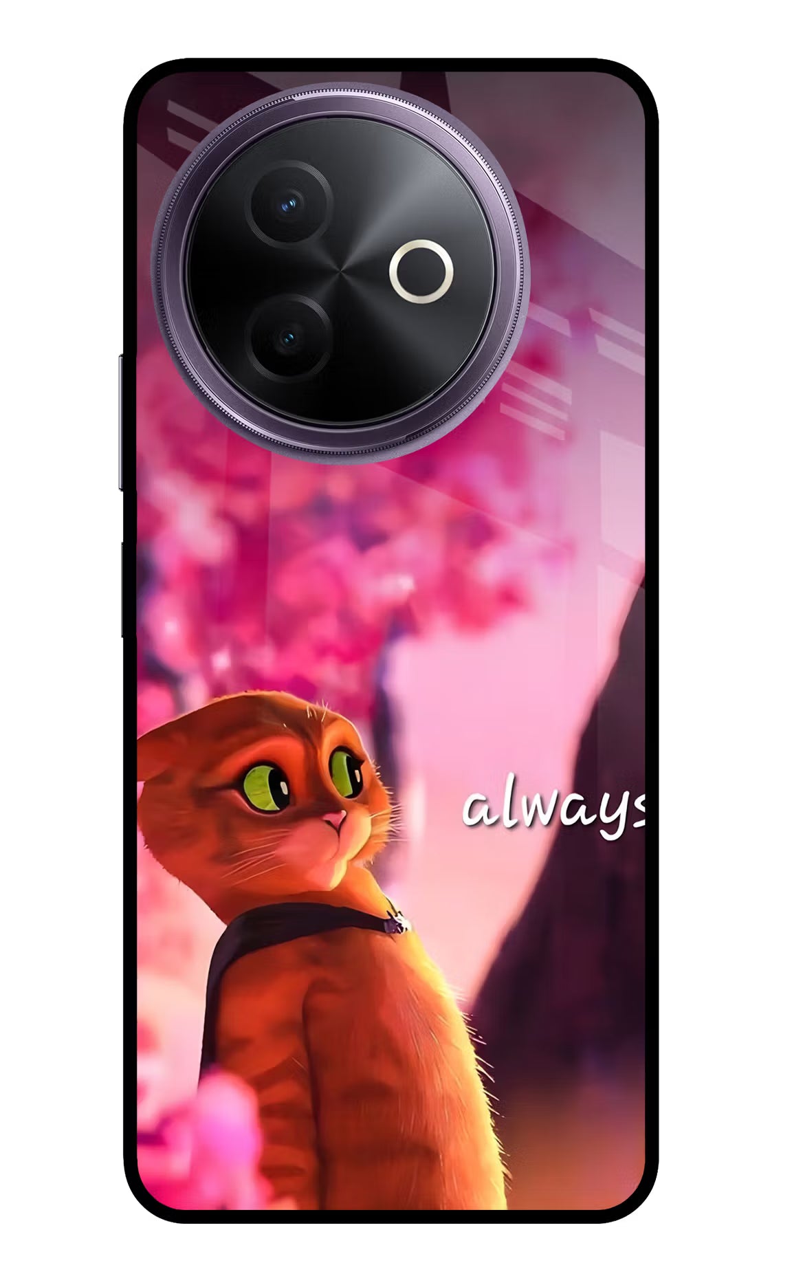 Always Cat Vivo Y39 5G Glass Case - Always Cat Vivo Y39 5G Glass Case Always Cat Vivo Y39 5G Glass Case
