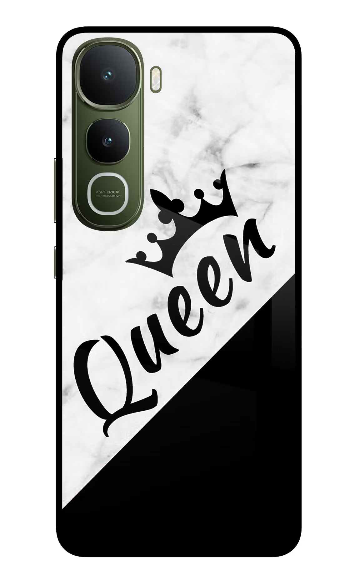 Queen Vivo Y400 5G Glass Case - Queen Vivo Y400 5G Glass Case Queen Vivo Y400 5G Glass Case